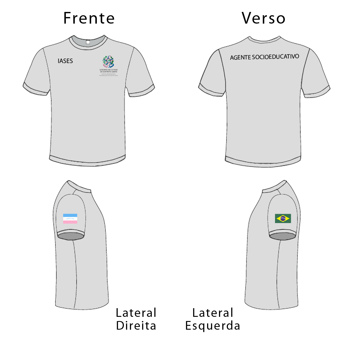 Uniformes Agente Socioeducativo_Camisa manga curta
